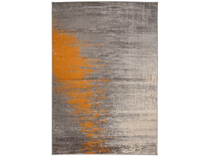 Moderní kusový koberec SPRING H170A Šedý oranžový