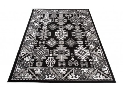 Klasický kusový koberec EUFRAT C645A černý