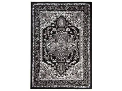 Klasický kusový koberec EUFRAT Q011A černý