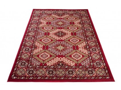 Klasický kusový koberec EUFRAT C031A červený