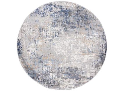 Kulatý koberec PORTLAND G512B Moderní bílý modrý