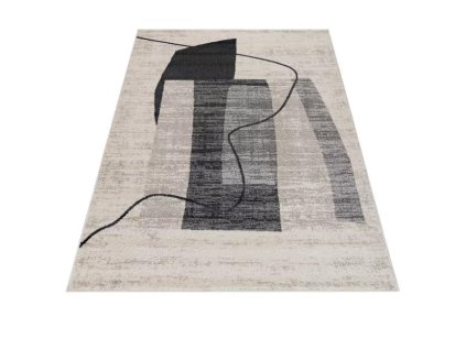 Moderní kusový koberec LUCY NP25D krémový šedý černý5