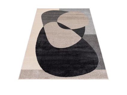 Moderní kusový koberec LUCY NP27B krémový šedý černý4