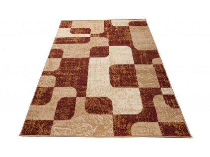 Kusový koberec D322A CHEAP Hnědý