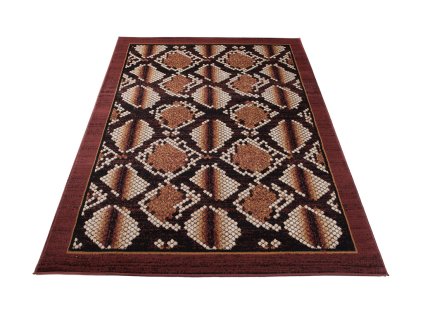 Kusový koberec CHEAP K873A hnědý černý2