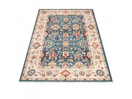 Kusový koberec RIVOLI EE58A Klasický modrý