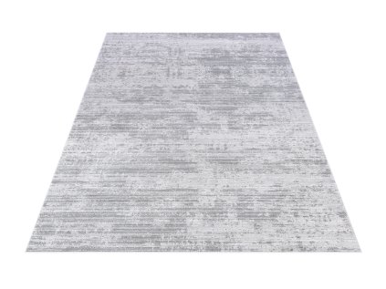 Moderní kusový koberec COMO PS01A Proužky světle šedý2
