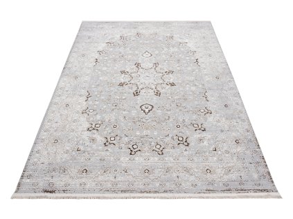 Kusový koberec SAHARA K892D Klasický světle šedý bílý2