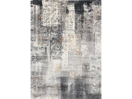 Kusový koberec Lush Sewing Popel Moderní šedý