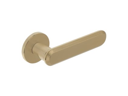 Klika RUGOS kulatá rozeta zlatá (komplet 2 ks)2