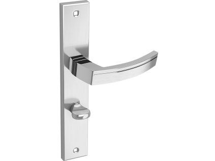 Dveřní kování PARVA wc satina chrom 72 mm