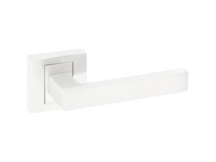 Klika QUBIK II hranatá rozeta - bílá - (komplet 2 ks)
