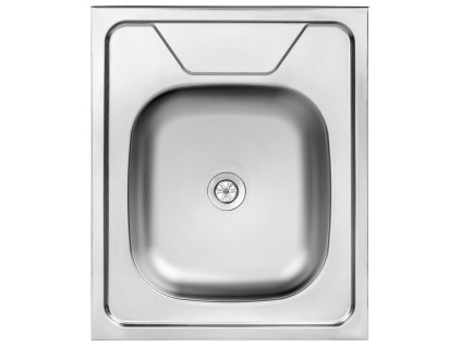 Dřez jednodřezový 60 nerezový 50x60 cm se sifonem