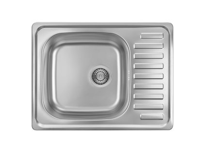 Dřez JUNAK jedno dřezový s polovičním odtokem