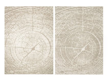Kusový koberec sisalový oboustranný Brussels 205527/10620 Kmen Stromu Dřevo béžový krémový (Rozměr 120x170 cm)