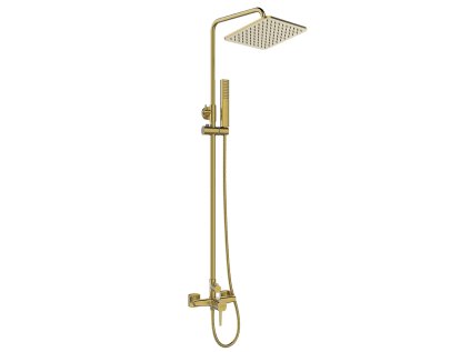 Pola sprchový sloup s baterií kartáčované zlato1