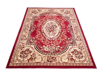 Klasický kusový koberec ATLAS F739A Červený1