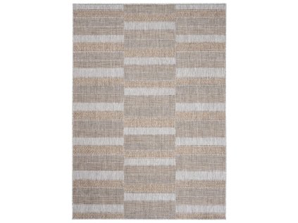 Kusový koberec Sisal MELISSA KM25A Geometrický šedý béžový (Rozměr 60x100 cm)