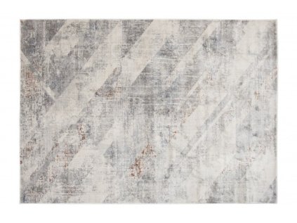 Moderní kusový koberec FEYRUZ AO85A Abstraktní krémový (Rozměr 80x150 cm)