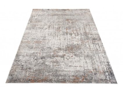 Moderní kusový koberec FEYRUZ S743B Abstraktní šedý (Rozměr 160x230 cm)