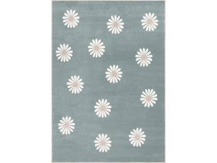 Kusový koberec FD Lida Stokrotki Sedmikrásky Zelený