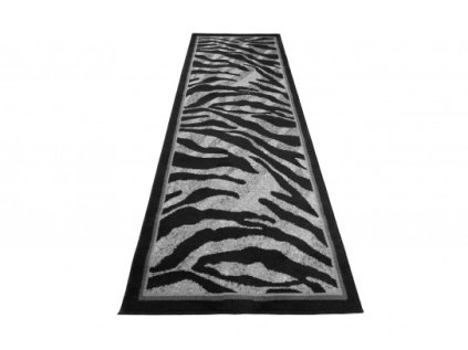 Koberec Běhoun CHEAP 6601C černý krémový (Rozměr 70x150 cm)