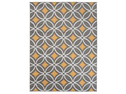 Kusový koberec moderní MAYA Z898A šedý žlutý7