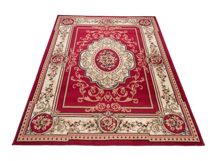 Klasický kusový koberec ATLAS F744A červený1