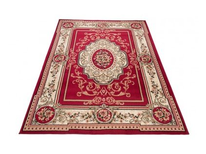 Klasický kusový koberec ATLAS F744A červený (Rozměr 60x100 cm)