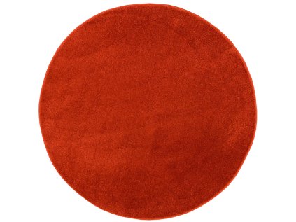 Kulatý koberec Lima 2081A Jednobarevný červený (Rozměr průměr 140 cm)