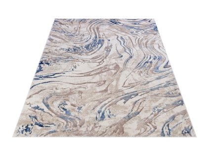 Moderní kusový koberec COMO NR22A Abstraktní světle modrý2