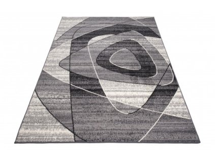 Moderní kusový koberec CHEAP K858A Tmavě šedý (Rozměr 120x170 cm)