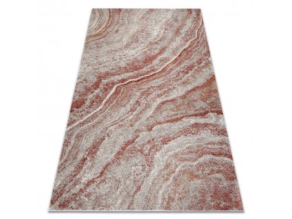 Kusový koberec FUSION 9776 Abstraktní Moderní béžový terakota hnědý (Rozměr 80x150 cm)