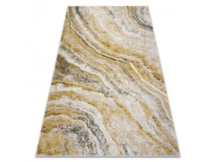 Kusový koberec FUSION 9776 Abstraktní Moderní krémový bílý žlutý (Rozměr 80x150 cm)
