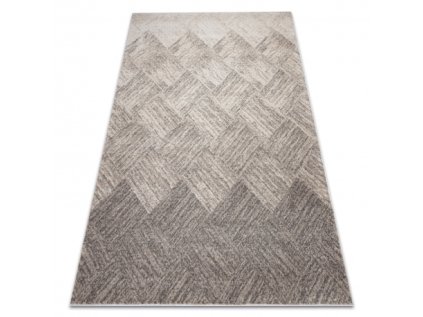 Kusový koberec FUSION 9775 Geometrický Moderní Abstraktní béžový hnědý (Rozměr 80x150 cm)