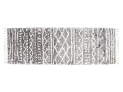 Kusový Běhoun Shaggy AZTEC FN28A Tmavě Šedý (Rozměr 70x200 cm)