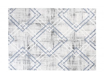 Moderní kusový koberec TROYA V454A krémový modrý (Rozměr 120x170 cm)