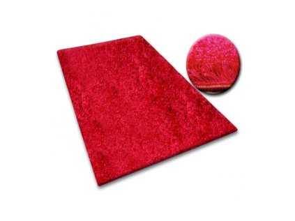 Koberec kusový SHAGGY 5cm bordó