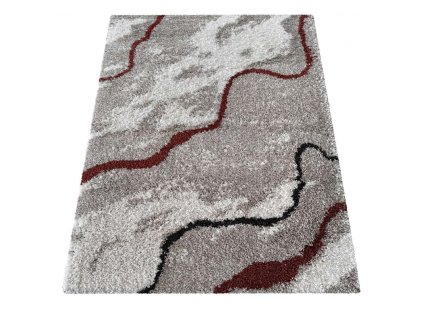 Kusový shaggy koberec Santo 01 šedý1