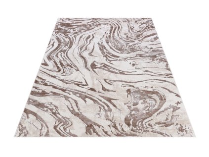 Moderní kusový koberec COMO NR22A Abstraktní světle hnědý2
