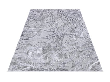 Moderní kusový koberec COMO NR22A Abstraktní šedý2