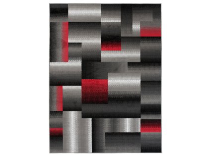 Kusový koberec moderní MAYA Z904E šedý červený6