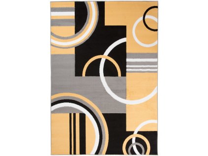 Kusový koberec moderní MAYA Z897A žlutý šedý4