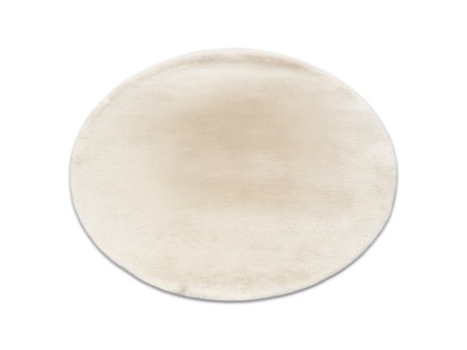 Kulatý koberec shaggy BUNNY slonová kost