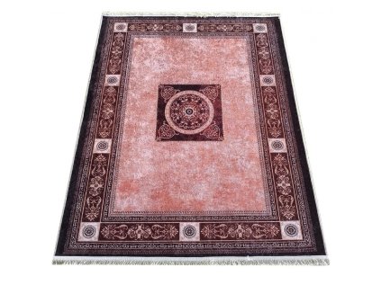 Moderní kusový koberec protiskluzový Horeca New 138 Klasický pomerančový hnědý1