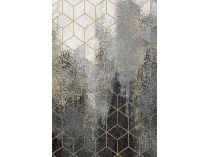 Kusový koberec vlněný Agnella Basic Mastel Černý