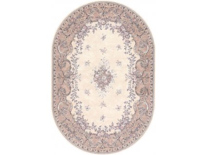 Oválný koberec Agnella Isfahan Dafne Alabastrový