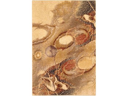 Vlněný koberec Agnella Isfahan Bellona Jantarový