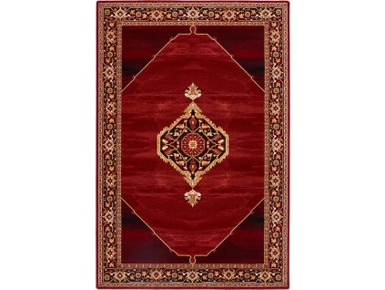 Vlněný koberec Agnella Isfahan Uriasz Rubín