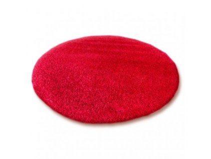 Kulatý koberec SHAGGY 5cm červený